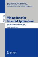 Mining Data for Financial Applications edito da Springer International Publishing
