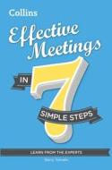 Effective Meetings In 7 Simple Steps di Barry Tomalin edito da Harpercollins Publishers