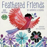 Feathered Friends 2021 Mini Calendar: Watercolor Bird Illustrations di Geninne D. Zlatkis edito da AMBER LOTUS