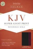 KJV Super Giant Print Reference Bible, Black/Burgundy Leathertouch Indexed edito da Holman Bibles