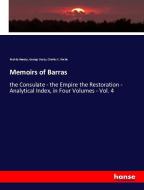 Memoirs of Barras di Paul de Baeeas, George Duruy, Charles E. Roche edito da hansebooks