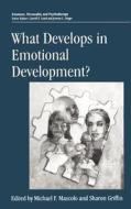 What Develops in Emotional Development? di Erich E. H. Loewy edito da Springer US