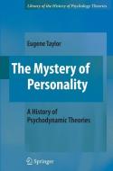 The Mystery of Personality di Eugene Taylor edito da Springer New York