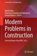 Modern Problems in Construction edito da Springer Nature Switzerland