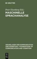 Maschinelle Sprachanalyse edito da De Gruyter