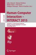 Human-Computer Interaction - INTERACT 2015 edito da Springer-Verlag GmbH