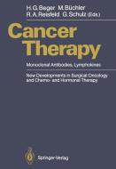 Cancer Therapy edito da Springer Berlin Heidelberg