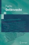 Deliktsrecht di Maximilian Fuchs edito da Springer