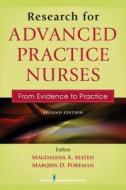 Research for Advanced Practice Nurses edito da Springer Publishing Company