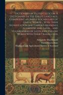 Dictionarium Scoto-celticum: A Dictionary of the Gaelic Language; Comprising an Ample Vocabulary of Gaelic Words ... With Their Signification and V di John Macleod, Ewen MacLachlan edito da LEGARE STREET PR