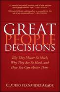 Great People Decisions di Fern?ndez-Ar?oz edito da John Wiley & Sons