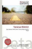 Tararua District edito da Betascript Publishing
