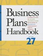 Business Plans Handbook edito da GALE CENGAGE REFERENCE