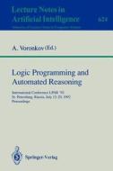 Logic Programming and Automated Reasoning edito da Springer Berlin Heidelberg