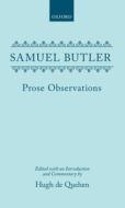 Prose Observations di Samuel Butler edito da Oxford University Press