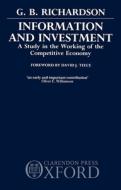 Information And Investment di G. B. Richardson edito da Oxford University Press