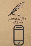 Journal for iPhone: Blank Line Journal di Thithiadaily edito da LIGHTNING SOURCE INC