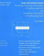 Study and Solutions Guide for Precalculus Functions and Graphs : A Graphing Approach and di Bruce H. Edwards, Dianna L Zook edito da Houghton Mifflin