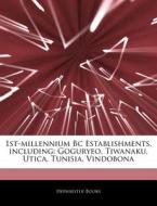 1st-millennium Bc Establishments, Includ di Hephaestus Books edito da Hephaestus Books