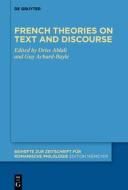 French theories on text and discourse edito da De Gruyter