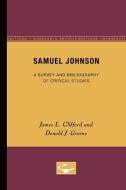 Samuel Johnson di James L. Clifford, Donald J. Greene edito da University of Minnesota Press