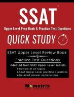 SSAT Upper Level Prep Book: Quick Study & Practice Test Questions di Ssat Study Guide Team edito da MOMETRIX MEDIA LLC