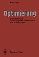 Optimierung di Kurt Littger edito da Springer Berlin Heidelberg