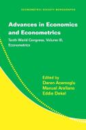 Advances in Economics and Econometrics di Daron Acemoglu edito da Cambridge University Press
