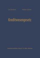Kreditwesengesetz di Carl Zimmerer edito da Gabler Verlag