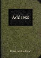 Address di Roger Preston Chew edito da Book On Demand Ltd.