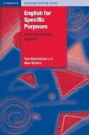 English For Specific Purposes di Hutchinson Tom Hutchinson, Waters Alan Waters edito da Cambridge University Press