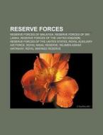 Reserve Forces: Reserve Forces Of Sri La di Books Llc edito da Books LLC, Wiki Series