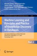 Machine Learning and Principles and Practice of Knowledge Discovery in Databases edito da Springer International Publishing