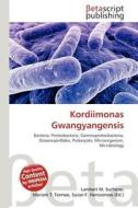 Kordiimonas Gwangyangensis edito da Betascript Publishing
