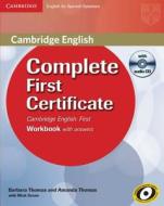 Complete First Certificate For Spanish Speakers Workbook With Answers With Audio Cd di Barbara Thomas, Amanda Thomas edito da Cambridge University Press