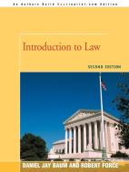 Introduction to Law di Daniel J Baum edito da iUniverse