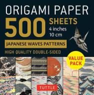Origami Paper 500 Sheets Japanese Waves Patterns 4" (10 Cm) edito da Tuttle Publishing