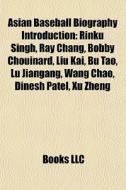 Asian Baseball Biography Introduction: R di Books Llc edito da Books LLC, Wiki Series