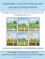 Puzzles Worksheets for Kindergarten (Ordering concepts di James Manning edito da Activity Books for Toddlers