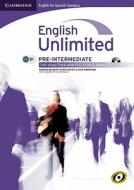 English Unlimited For Spanish Speakers Pre-intermediate Self-study Pack (workbook With Dvd-rom And Audio Cd) di Maggie Baigent, Chris Cavey, Nick Robinson edito da Cambridge University Press