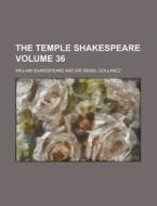 The Temple Shakespeare Volume 36 di William Shakespeare edito da Rarebooksclub.com