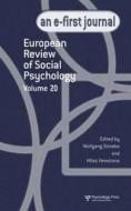 European Review of Social Psychology: Volume 20 di Wolfgang Stroebe edito da Psychology Press