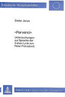 «Pervenci» di Dieter Janus edito da Lang, Peter GmbH