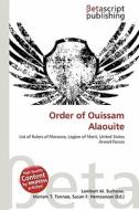 Order of Ouissam Alaouite edito da Betascript Publishing