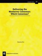 Delivering the Monterrey Consensus: Which Consensus? edito da Commonwealth Secretariat