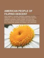 American people of Filipino descent di Books Llc edito da Books LLC, Reference Series