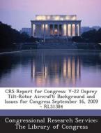 Crs Report For Congress edito da Bibliogov