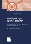 Leasingvertr Ge Optimal Gestalten di Eduard Gabele, Michael Kroll edito da Gabler Verlag