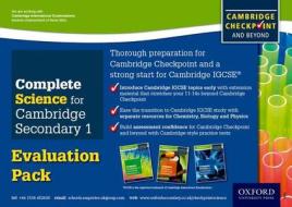 Complete Science For Cambridge Secondary 1 Evaluation Pack di Philippa Gardom Hulme, Pam Large, Helen Reynolds edito da Oxford University Press
