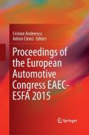 Proceedings of the European Automotive Congress EAEC-ESFA 2015 edito da Springer International Publishing